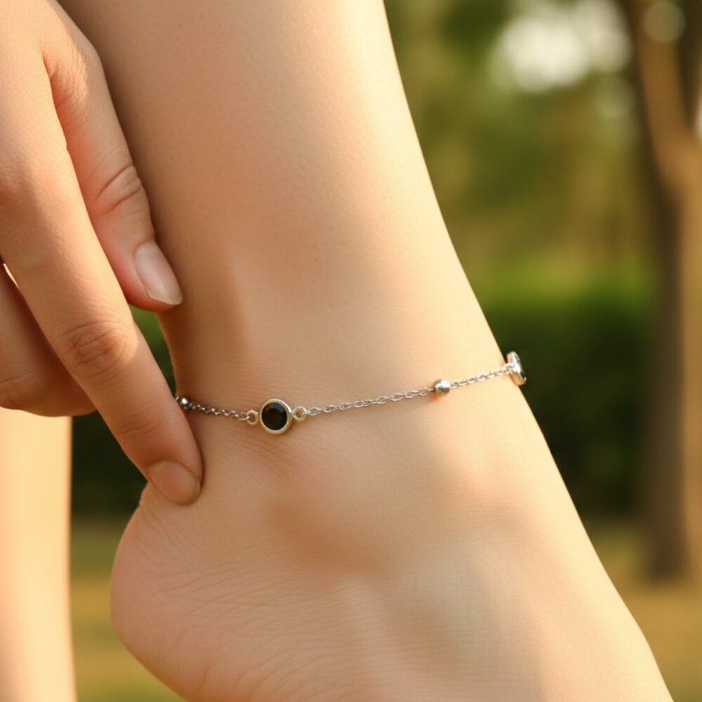 "Elegant Handmade Anklet – Delicate Jewelry for Women, MAR092054